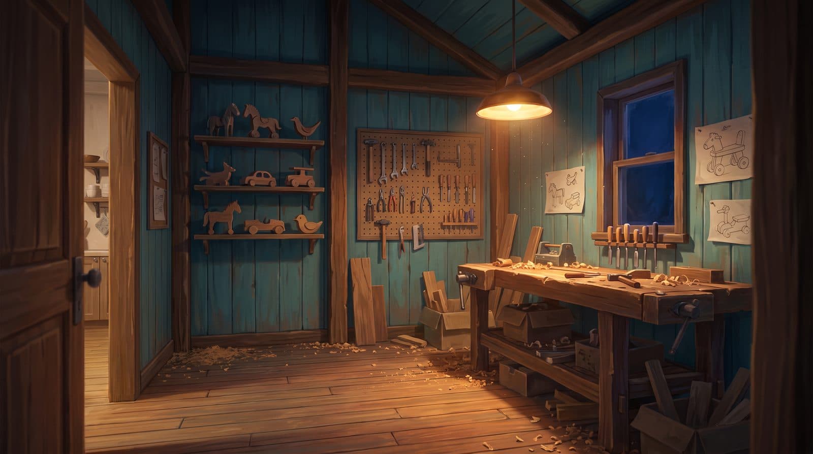 Location plate: the father's workshop